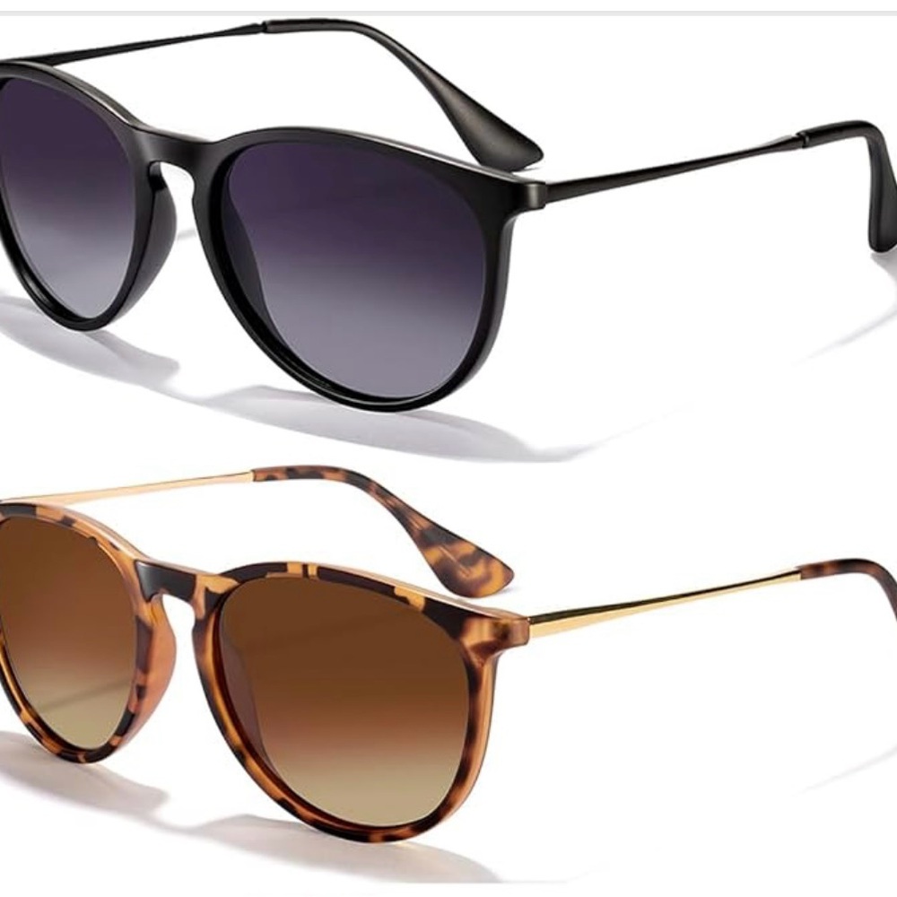 Stylish Black and Tortoise Sunglasses Set